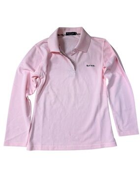 Paul Smith Kids Pink Long Sleeve Polo Large Designer Uniform